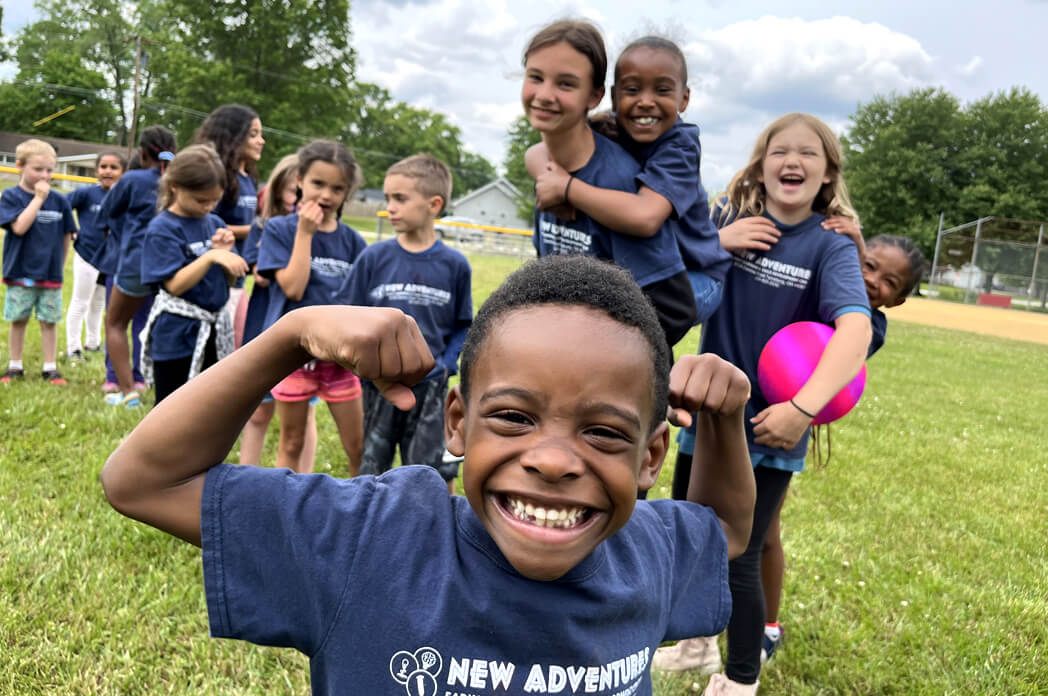 children having fun outside